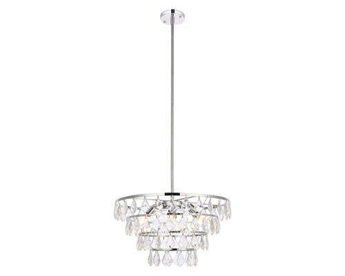 Elegant Pendant Light - Chrome, L 20" (1101D20C)