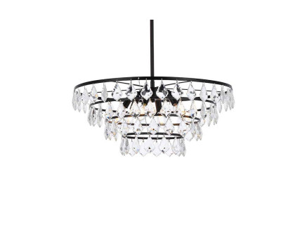 Elegant Pendant Light - Black, L 24" (1101D24BK)