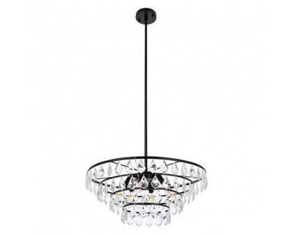 Elegant Pendant Light - Black, L 24" (1101D24BK)