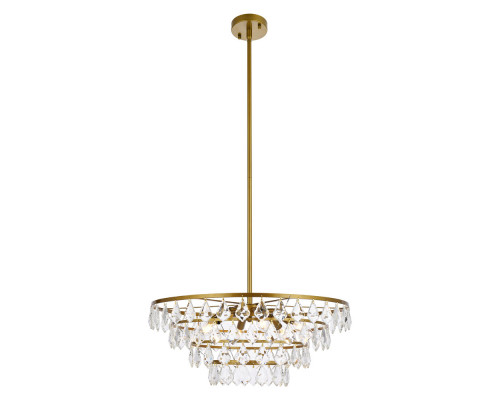 Elegant Pendant Light - Brass, L 24" (1101D24BR)