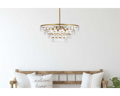 Elegant Pendant Light - Brass, L 24" (1101D24BR)