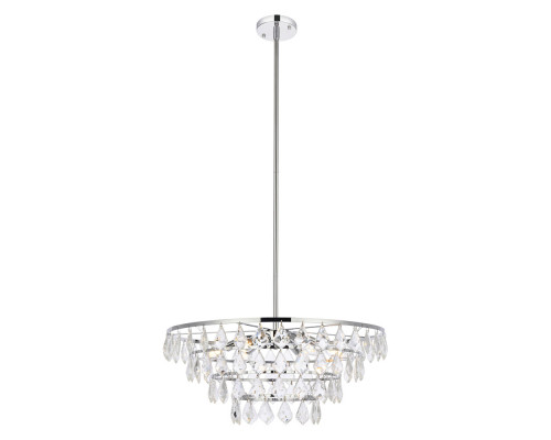 Elegant Pendant Light - Chrome, L 24" (1101D24C)