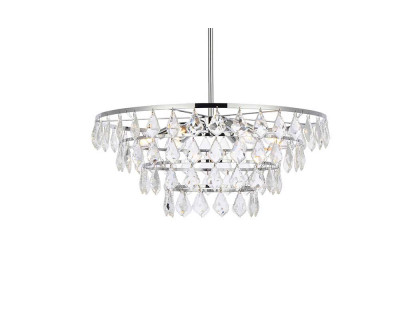 Elegant Pendant Light - Chrome, L 24" (1101D24C)