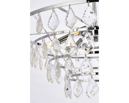 Elegant Pendant Light - Chrome, L 24" (1101D24C)