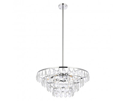 Elegant Pendant Light - Chrome, L 24" (1101D24C)