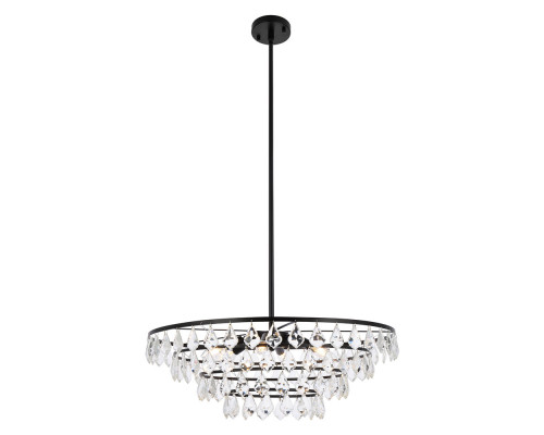 Elegant Pendant Light - Black, L 28" (1101D28BK)