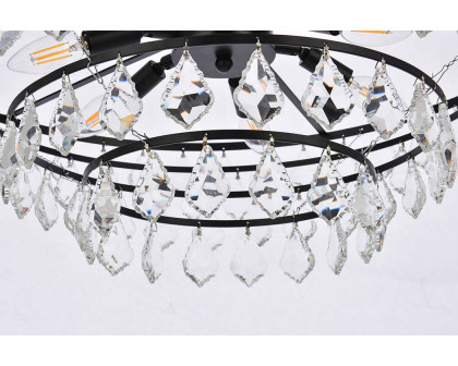 Elegant Pendant Light - Black, L 28" (1101D28BK)