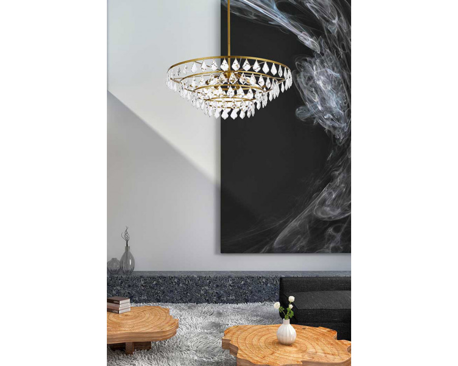 Elegant Pendant Light - Brass, L 28" (1101D28BR)