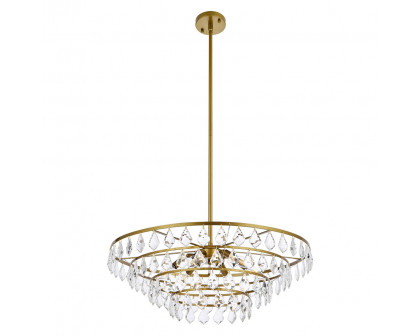 Elegant Pendant Light - Brass, L 28" (1101D28BR)