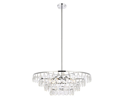 Elegant Pendant Light - Chrome, L 28" (1101D28C)