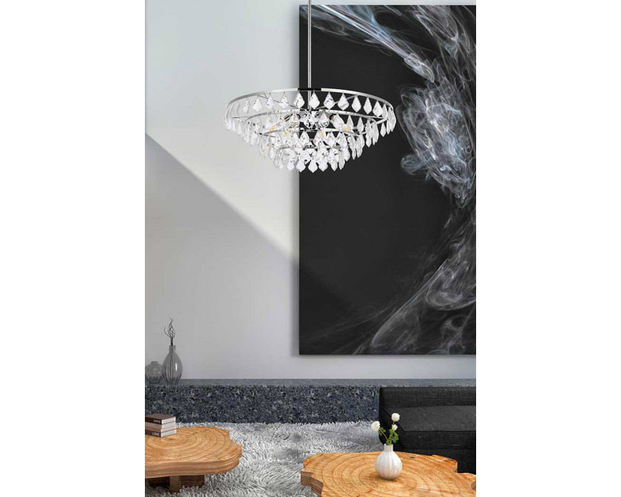 Elegant Pendant Light - Chrome, L 28" (1101D28C)