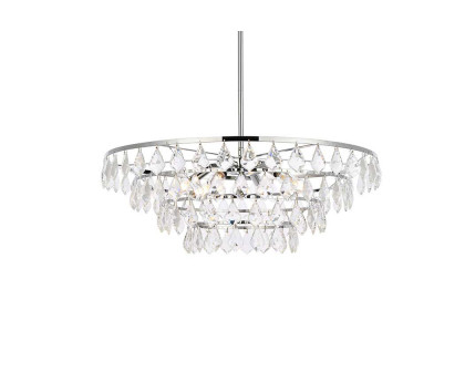 Elegant Pendant Light - Chrome, L 28" (1101D28C)