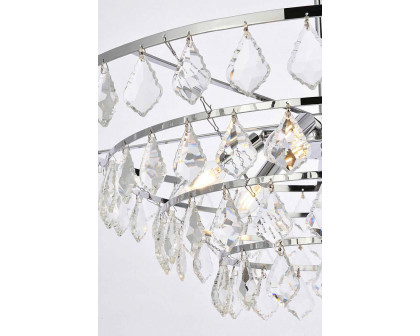 Elegant Pendant Light - Chrome, L 28" (1101D28C)