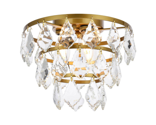 Elegant Flush Mount Light - Brass, L 10" (1101F10BR)