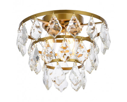 Elegant Flush Mount Light - Brass, L 10" (1101F10BR)