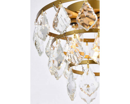 Elegant Flush Mount Light - Brass, L 10" (1101F10BR)