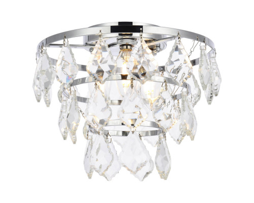 Elegant Flush Mount Light - Chrome, L 10" (1101F10C)