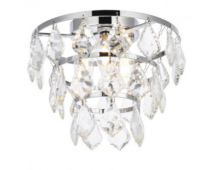 Elegant Flush Mount Light - Chrome, L 10" (1101F10C)