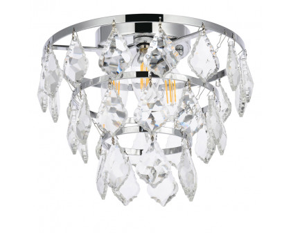 Elegant Flush Mount Light - Chrome, L 10" (1101F10C)