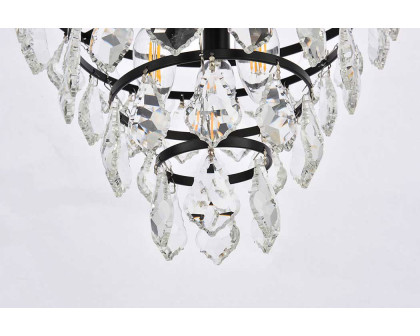 Elegant Flush Mount Light - Black, L 12" (1101F12BK)