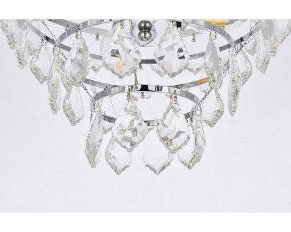 Elegant Flush Mount Light - Chrome, L 14" (1101F14C)