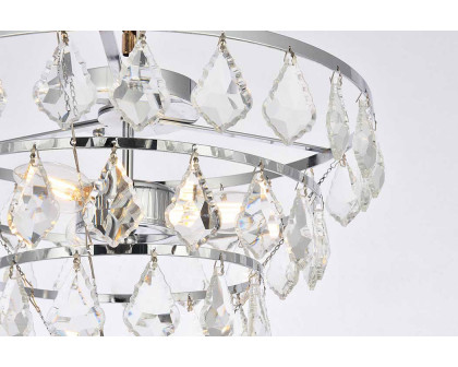 Elegant Flush Mount Light - Chrome, L 14" (1101F14C)