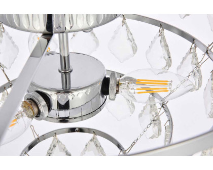 Elegant Flush Mount Light - Chrome, L 14" (1101F14C)