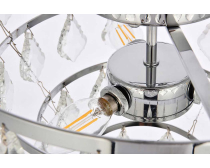 Elegant Flush Mount Light - Chrome, L 16" (1101F16C)