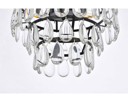 Elegant Pendant Light - Black, L 12" (1102D12BK)