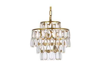 Elegant Pendant Light - Brass, L 12" (1102D12BR)