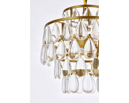 Elegant Pendant Light - Brass, L 12" (1102D12BR)