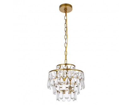 Elegant Pendant Light - Brass, L 12" (1102D12BR)