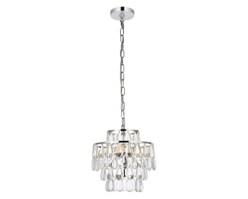 Elegant Pendant Light - Chrome, L 12" (1102D12C)