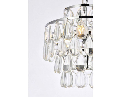 Elegant Pendant Light - Chrome, L 12" (1102D12C)