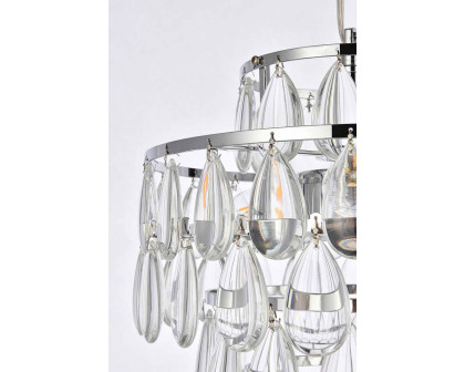 Elegant Pendant Light - Chrome, L 12" (1102D12C)