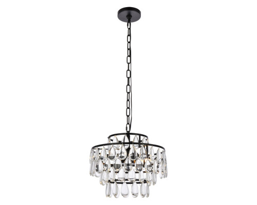 Elegant Pendant Light - Black, L 14" (1102D14BK)