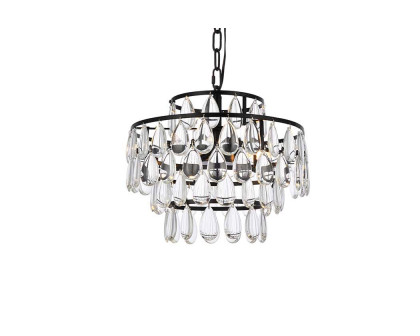 Elegant Pendant Light - Black, L 14" (1102D14BK)