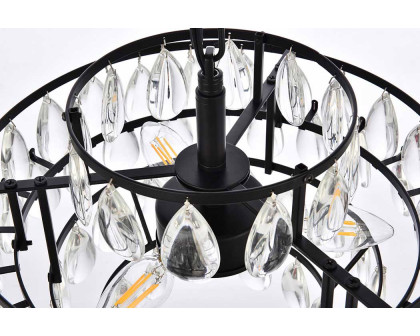 Elegant Pendant Light - Black, L 14" (1102D14BK)