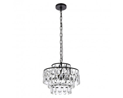 Elegant Pendant Light - Black, L 14" (1102D14BK)