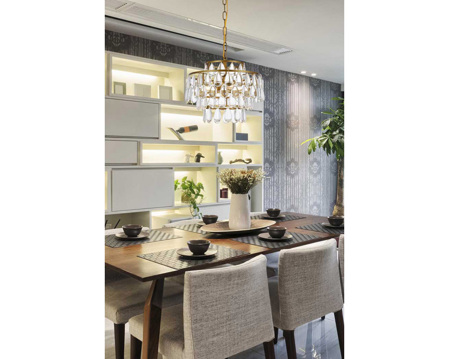 Elegant Pendant Light - Brass, L 14" (1102D14BR)