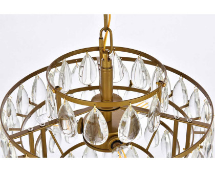 Elegant Pendant Light - Brass, L 14" (1102D14BR)