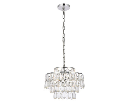 Elegant Pendant Light - Chrome, L 14" (1102D14C)