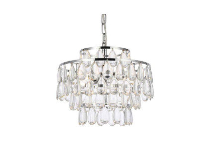 Elegant Pendant Light - Chrome, L 14" (1102D14C)