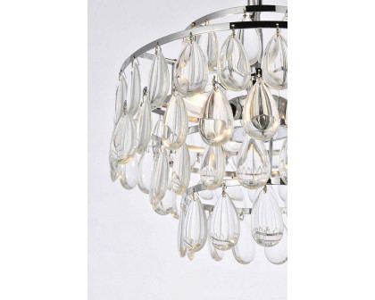 Elegant Pendant Light - Chrome, L 14" (1102D14C)