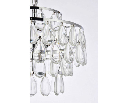 Elegant Pendant Light - Chrome, L 14" (1102D14C)