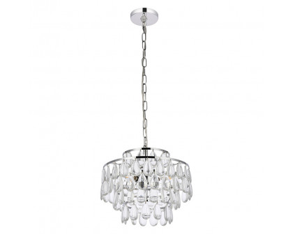 Elegant Pendant Light - Chrome, L 14" (1102D14C)