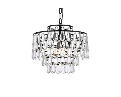 Elegant Pendant Light - Black, L 16" (1102D16BK)