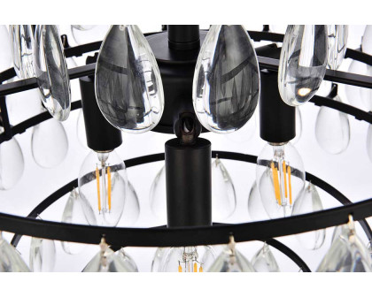 Elegant Pendant Light - Black, L 16" (1102D16BK)