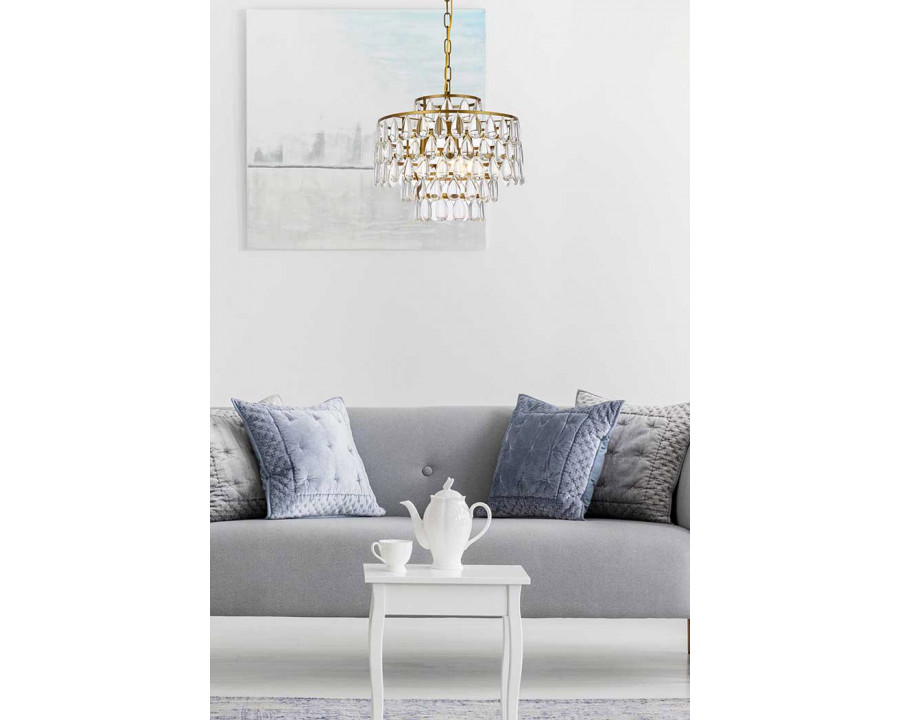 Elegant Pendant Light - Brass, L 16" (1102D16BR)