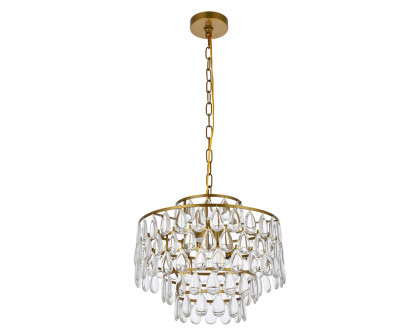 Elegant Pendant Light - Brass, L 16" (1102D16BR)